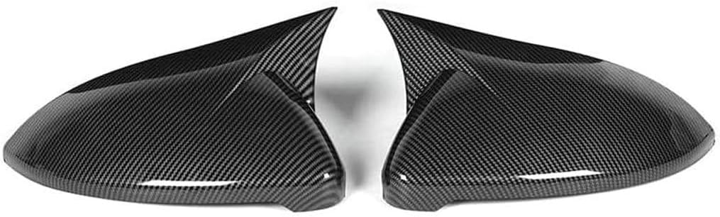 2pc Carbon Fiber Rear View Mirror Covers Caps,Replacement Rearview Side Wing Mirror Cover,Compatible for VW Golf MK7 MK7.5 Base GTI GTD R 2014 2015 2016 2017 2018 2019