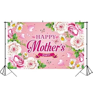 Happy Mother's Day Backdrop Decoration Banner Thanks Best Mom Ever Mom's Garland Sign Bunting Mothers Family Photo Photography Background for Women Decor Party Supplies Happy Mothers Day Backdrop Decoration Banner Thanks Best Mom Ever Moms Garland Sign Bunting Mothers Family Photo Photography Background for Women Decor Party Supplies