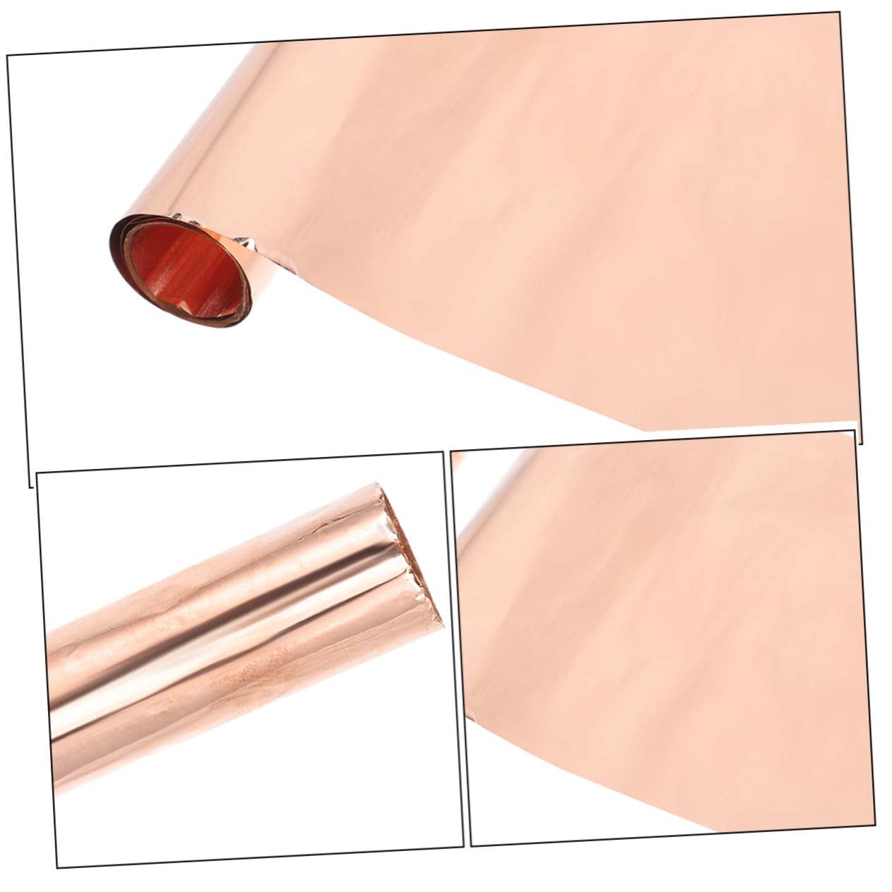 CHILDWEET 6 Rolls Sheets Copper Products Copper Foil Plate Metal Plates for Crafts Copper Plate Metal Plates for Jewelry