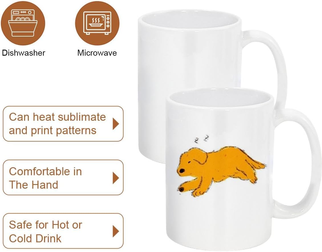 AGH 15OZ 36 Pack Sublimation Ceramic Coffee Mug Cup,Ceramic Coffee Cup with Handle for Office and Home,Blank White Handmade Pottery Mugs for Ice Coffee, Hot Tea, Cocoa, Milk.