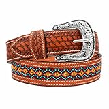 MINZZS Western Leather Belt for Men with Changeable...