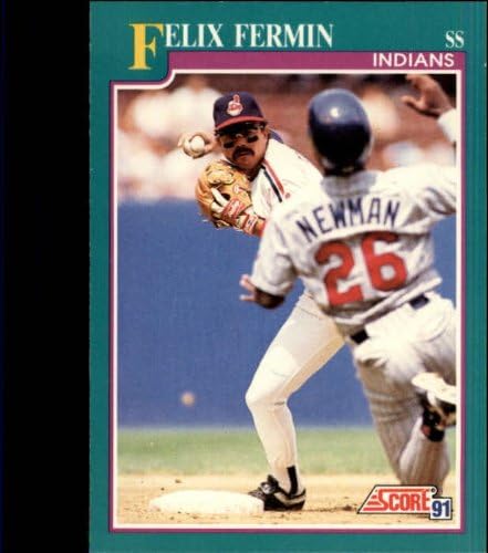 1991 Score Baseball Card #139 Felix Fermin