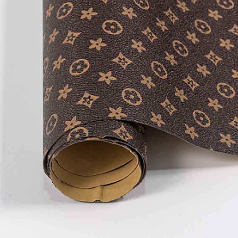 Printed Leather Repair Patch,Repair Patch Self Adhesive Waterproof, DIY Large Leather Patches for Couches, Furniture, Kitchen Cabinets, Wall (Brown,