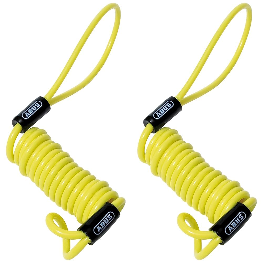 ABUS Memory Cable - cable recordatorio para el recordatorio visual del bloqueo del disco de freno - para la seguridad de la moto, amarillo — view 7