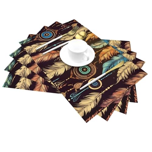 Sets de table ethniques de qualité supérieure résistants à la chaleur - 4