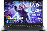 jumper 17.6 Inch Laptop Computer with Office 365, 16GB RAM 640GB Storage, N95 CPU, Windows 11, WiFi 6, Bluetooth 5.2, Backlit Keyboard, Portable Thin Business Student Laptops for Work, School, Travel