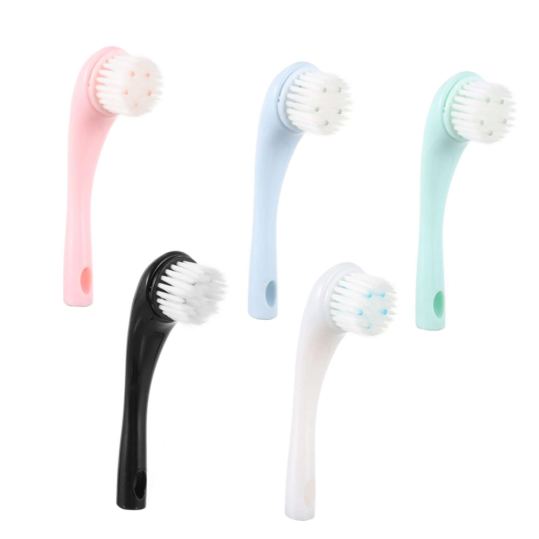 FOMIYES Manual Cleansing Brush Set Face Massager Gentle Facial Cleansing Tools Random Color