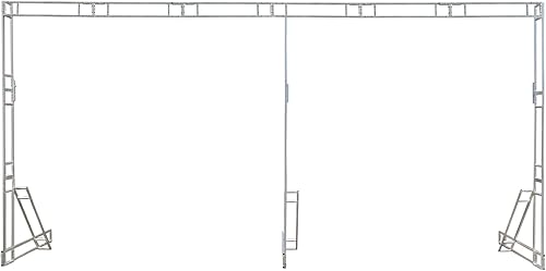 Kit profesional de soporte para telón de fondo, 10 x 20 pies, sistema de soporte de fondo resistente, marco de cortina de metal, soporte de metal