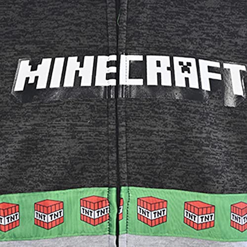 Minecraft Boys Video Game Hoodie - Black and Green Creeper Face - Official Sweatshirt3