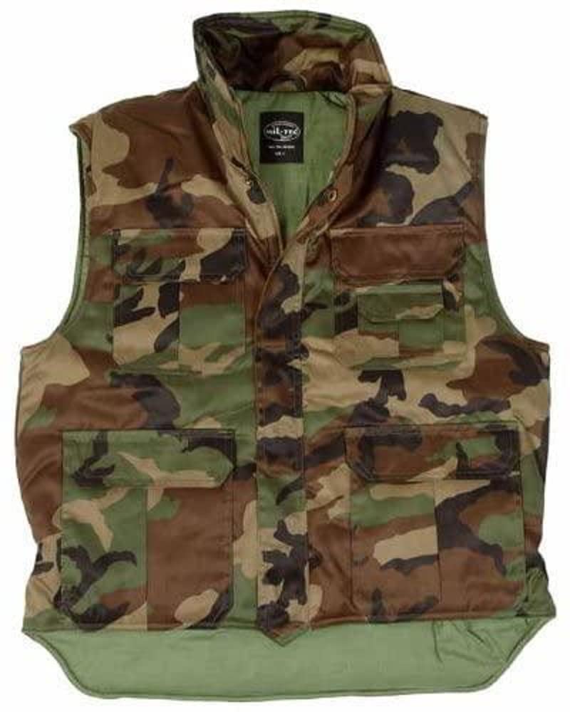 Mil-Tec Unisex Woodland Vest, Woodland, 3XL UK