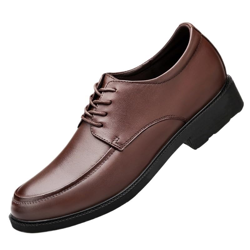 Mens Oxford Sneakers Lace-up Slip-on Leather Oxford Shoes Casual Comfortable Walking Shoes