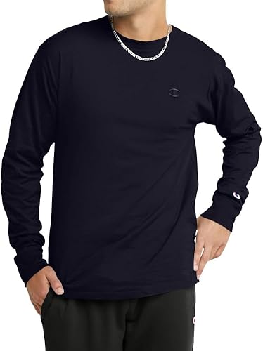 Champion Mens Long Sleeve Tee Mens Logo Tee Mens Classic Logo Tee