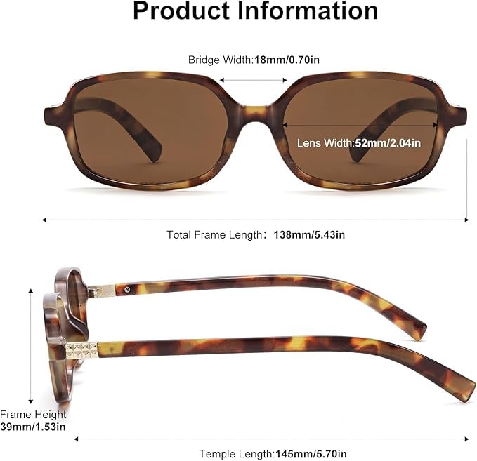 Image of Legend Eyewear Trendy Rectangle Sunglasses for Women Men Retro Fashion 90s Small Square Shades Vintage Y2K Sun Glasses