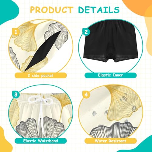 Short de bain pour garçon séchage rapide maillot ample 4 ans Yuiboo - 5