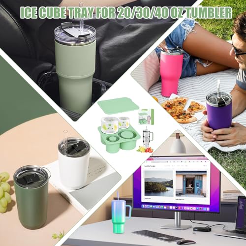 Molde para Cubos de Hielo para Vaso Tumbler de Silicona miniatura 6