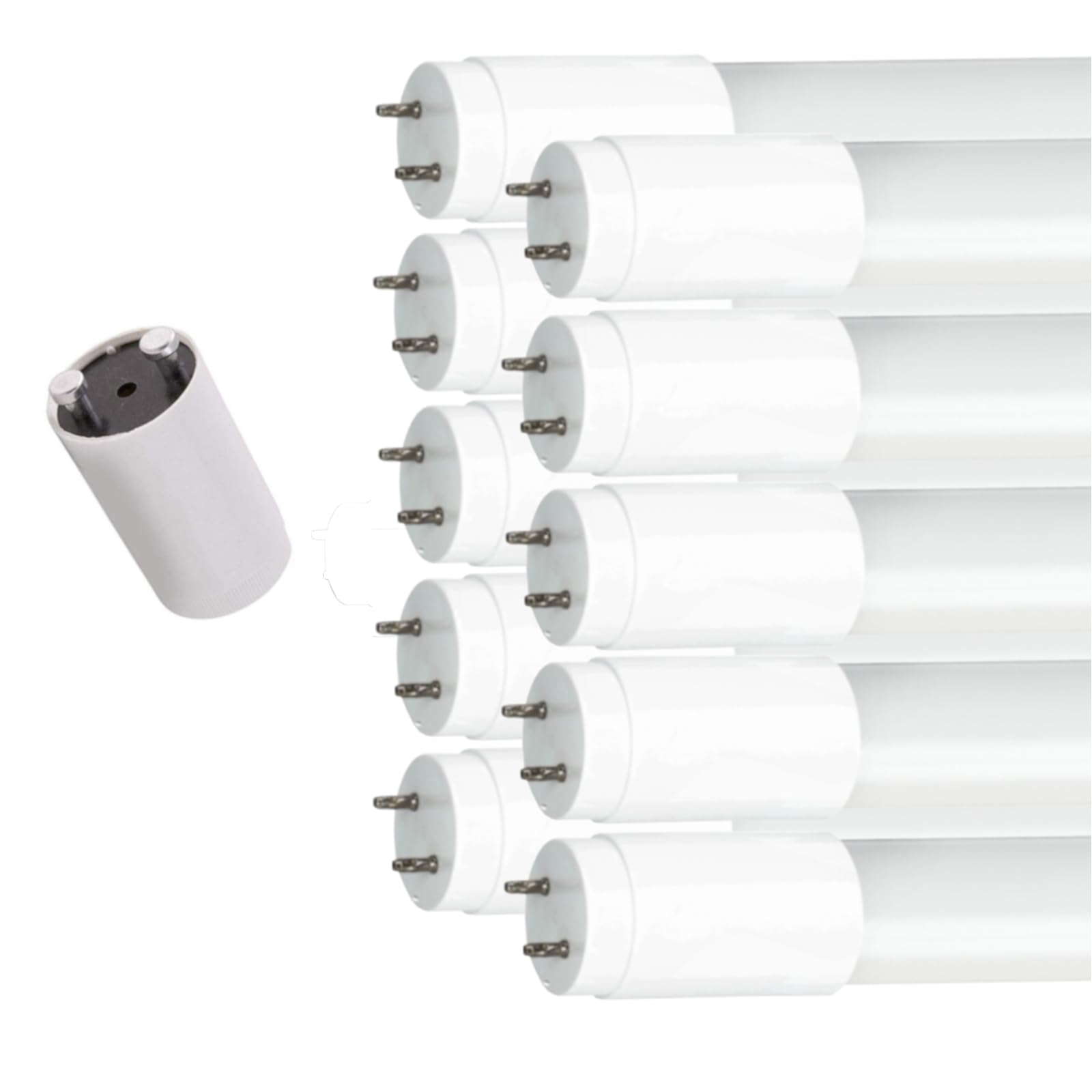 10er Pack PREMIUM LED Röhre T8 G13 120cm 18W Neutralweiß 4000K – 2880lm – 160 lm/W High Efficiency – Glasrohr – Flimmerfrei – Ersatz für Leuchtstoffröhre – inklusive Starter