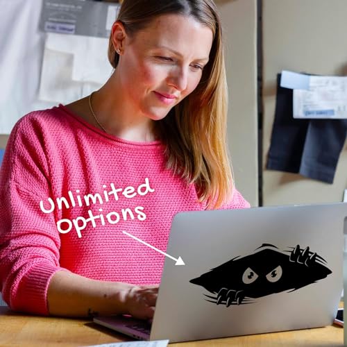 Image of Funny Monster Sticker for Cars, Trucks, Dents & Sports (Eye Multi, (11x4.25 inches Pack-2))