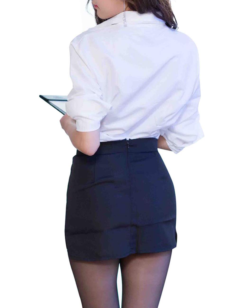 Amazon.co.jp: セクシー OL 秘書 制服 オフィス レディ コスプレ衣装