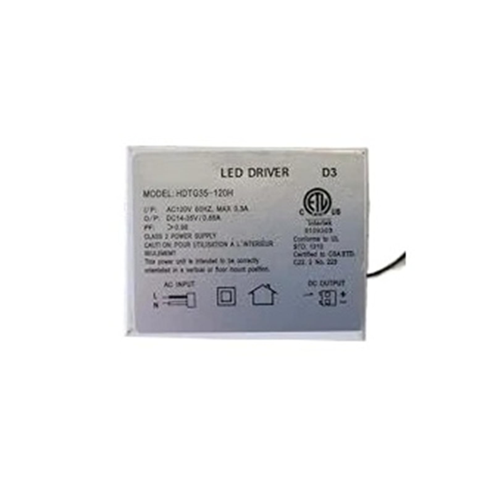 Driver LED 35W 14-35V transformateur variable 2 niveaux