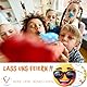 Vielucks® 15 x Smiley Einladungskarten Kindergeburtstag - Φ13.5cm - Original, Einladungskarten Geburtstag für Jungen und Mädchen, Witzige Rund Ausdruck Einladung