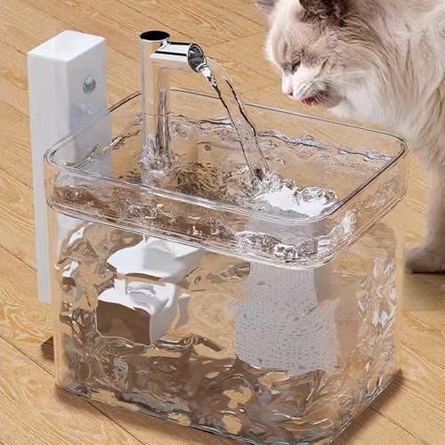 Fuente de agua automática para gatos y perros, 1.5L con batería miniatura 5