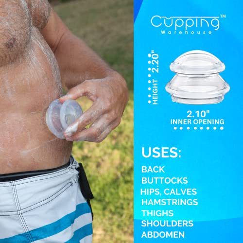 Image of Beginner (Soft) Supreme 2 Large Intermediate Pro 5560 Cupping Therapy Set- Beginner,Clinic & Home Use Silicone Cupping Set- Cupping Set Massage Therapy Cups- Suction Cups for Body