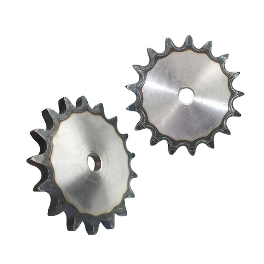 Piñón de cadena de rodillos, Cadena de rodillos dientes Piñón plano 08B 10-25 Paso 12,7 mm Orificio proceso acero al carbono(12 Teeth(Bore 12mm)