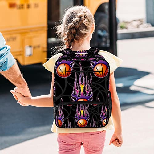 Sac de basket-ball avec sangle réglable violet en taille unique - 7