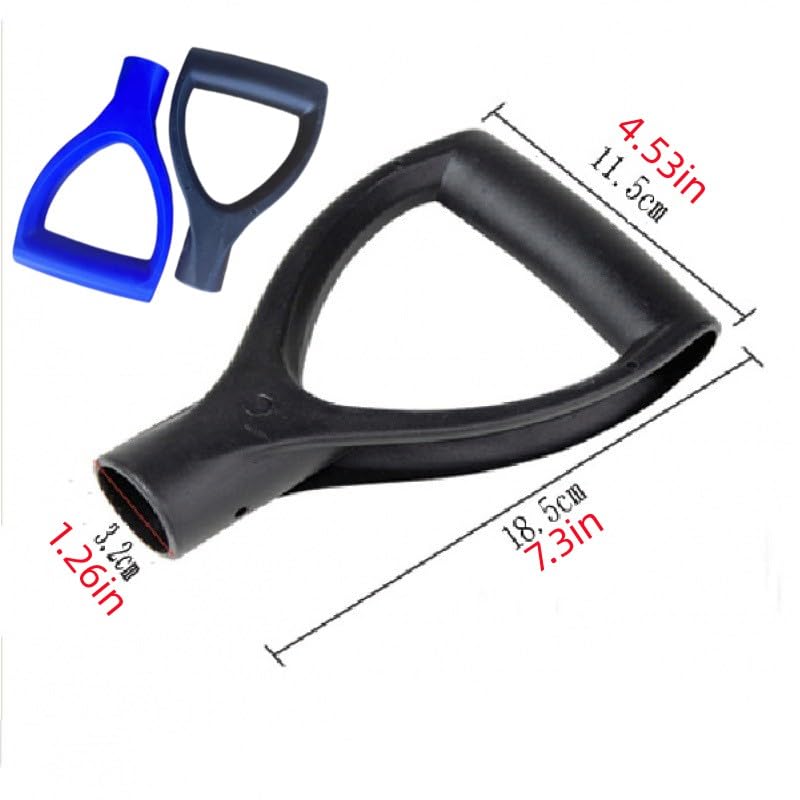 D-Type Plastic Shovel Handle 1-1/4 