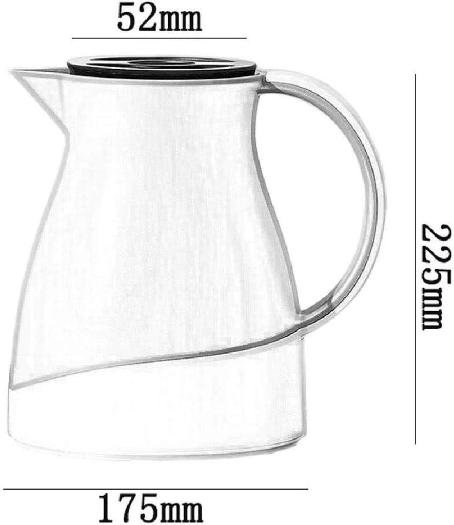 Thermokaraffe Thermoskanne-Kaffeekanne wärmeisoliert | Großes Fassungsvermögen |Edelstahl mit doppelwandiger Vakuumisolierung |Halten Sie Getränke heiß oder kalt (Color : A)