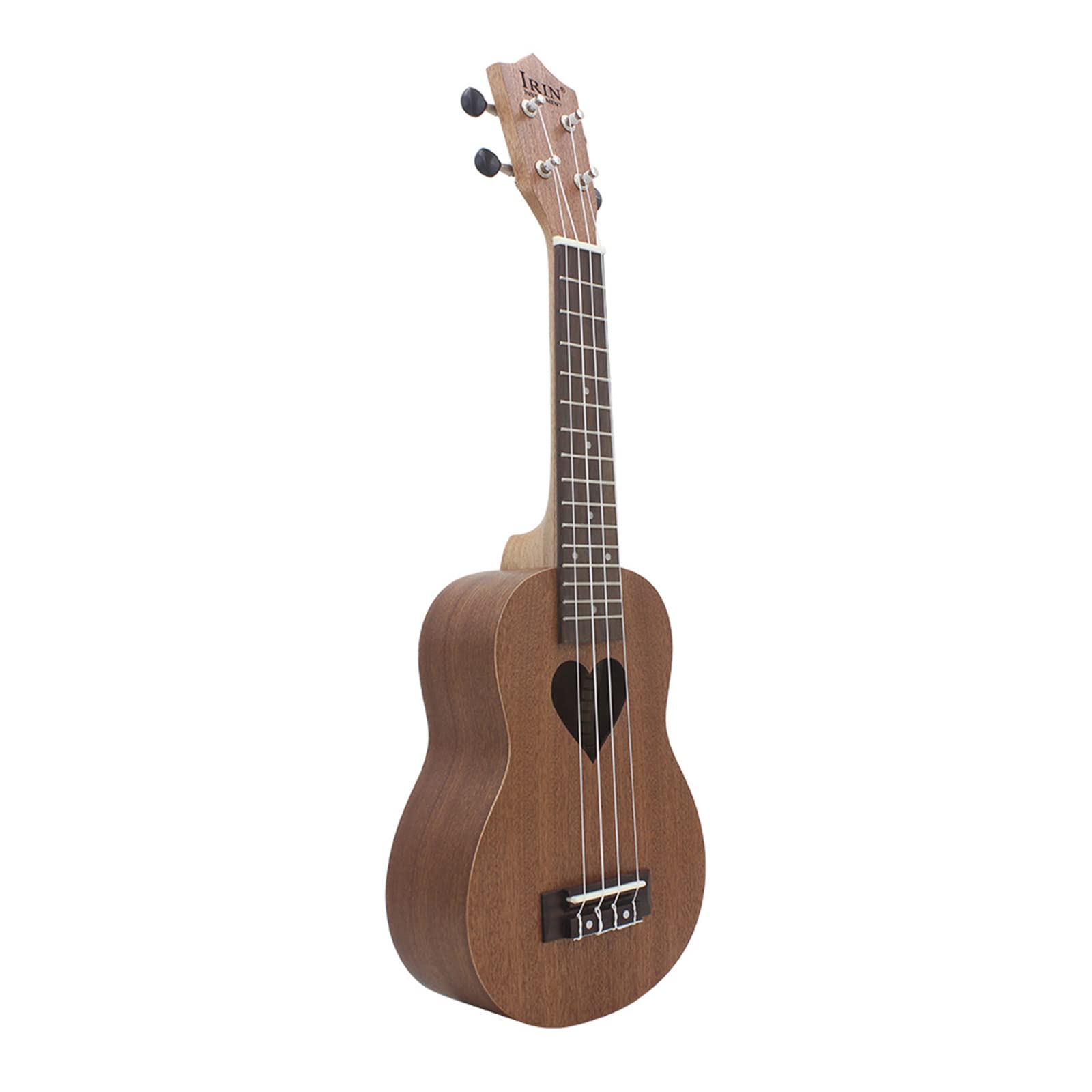 Ukulele soprano Ukulele per principianti Cuore in legno 21 Pollice Hawaiian Starter Ukeleles per Bambini Adulti Bambino Chitarra Ukalee Ukelele Strumento Adulti Ukulele Strumento Stand/cavo