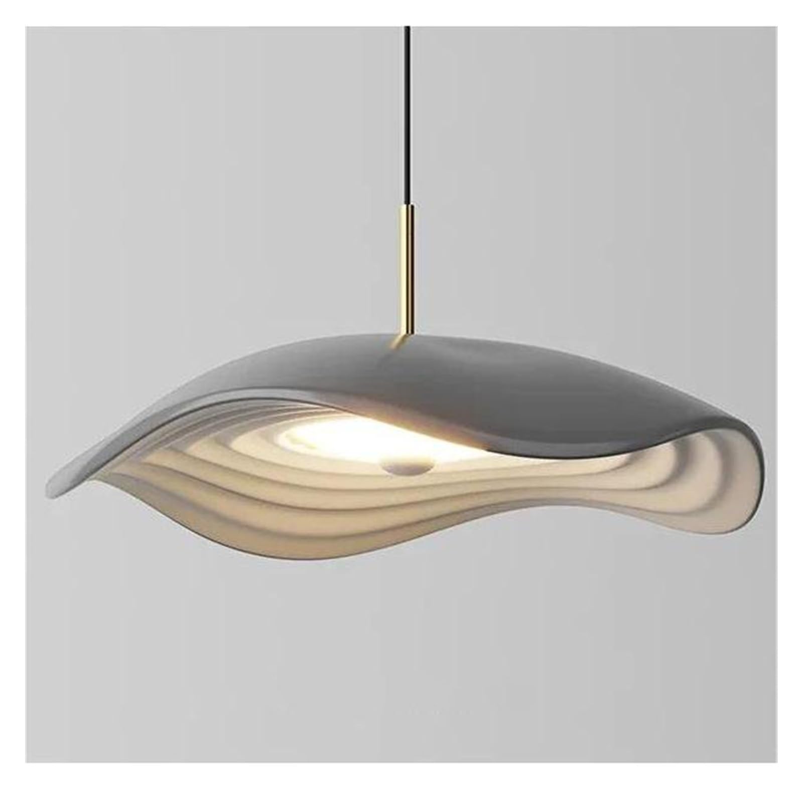 HYJAUSXB Nordic Minimalist LED Small Chandelier Modern Living Room Dining Home Lighting Interior Decoration(Gray 40cm)