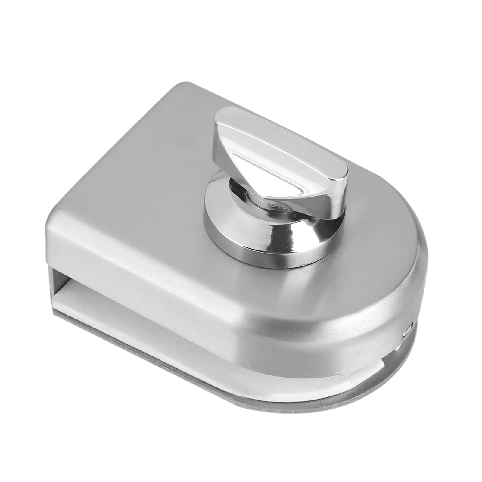 Serrure de porte en verre trempé loquet acier inox pour fermeture sans cadre