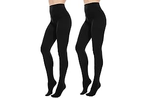 Opaque Black Tights for Women