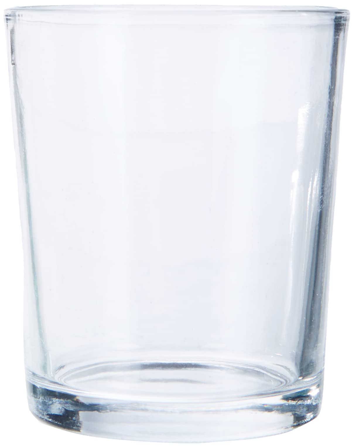 Rayher Tea Light Glass, Diameter 5.6 cm Above, Diameter 4,9 cm Down, Height 6.5 cm, PVC Box 2 Pieces, Crystal, 5600437