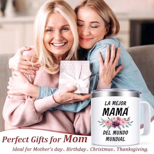 Lifecapido-Gifts-for-Mom-Regalos-Para-El-Dia-De-La-Madre-Insulated-Coffee-Mug-Mothers-Day-Gifts-for-Mexican-Mom-Mother-Mama-New-Mom-Ideal-Birthday-Christmas-Gifts-Idea-14OZ