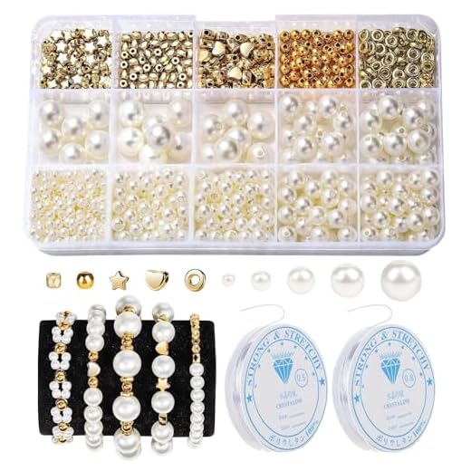 720 Stück Armband Set Selber Machen, Schmuck Selber Machen Set Erwachsene, Perlen Basteln Set，Diy Armband Set Perlenset für Armbänder Erwachsene