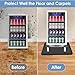 Mini Fridge Stand with Silicone Mat, Universal Stand Base Adjustable Refrigerator Stand with 4 Sturdy Feet, 24''x 24'' Mini Fridge Drip Pan Protect From Appliance Leaks for Fridge, Washer, Dryer