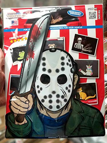 Hockey Masked Machete Killer Wipertags With Decal Attaches To Rear Vehicle Wiper Accessory. All Weather Resistant And Uv Protected. Quality Made In Usa. #TOP5