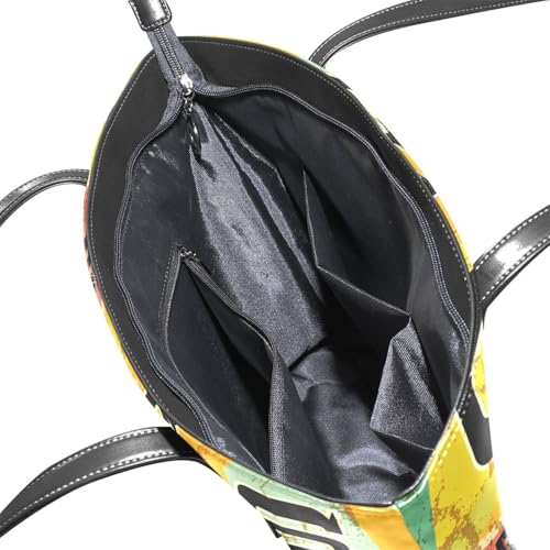 Image of Top Handle Bag for Women Vegan Leather Lady Purse Shoulder Bag