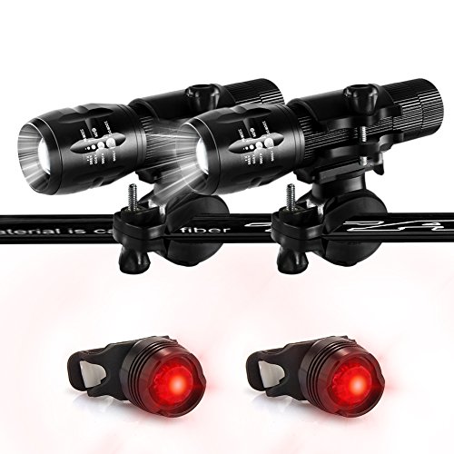 Bike Light,BBQ Barbecue Grill Light Bright Flashlight Focus Adjustable LED Set Bike HeadLamp