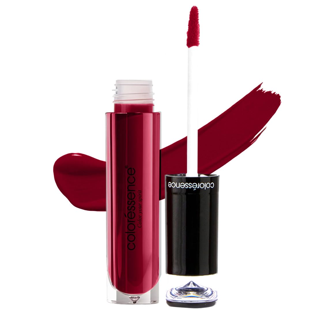 Coloressence Lipstay Transferproof Liquid Lipstick for Intense Matte Lips that Stays for 12+ Hours | Liquid Lip Color With VelVet Matte Finish| Smudge Proof Lipstick - LTP-20, 4 ml (Amber Red)