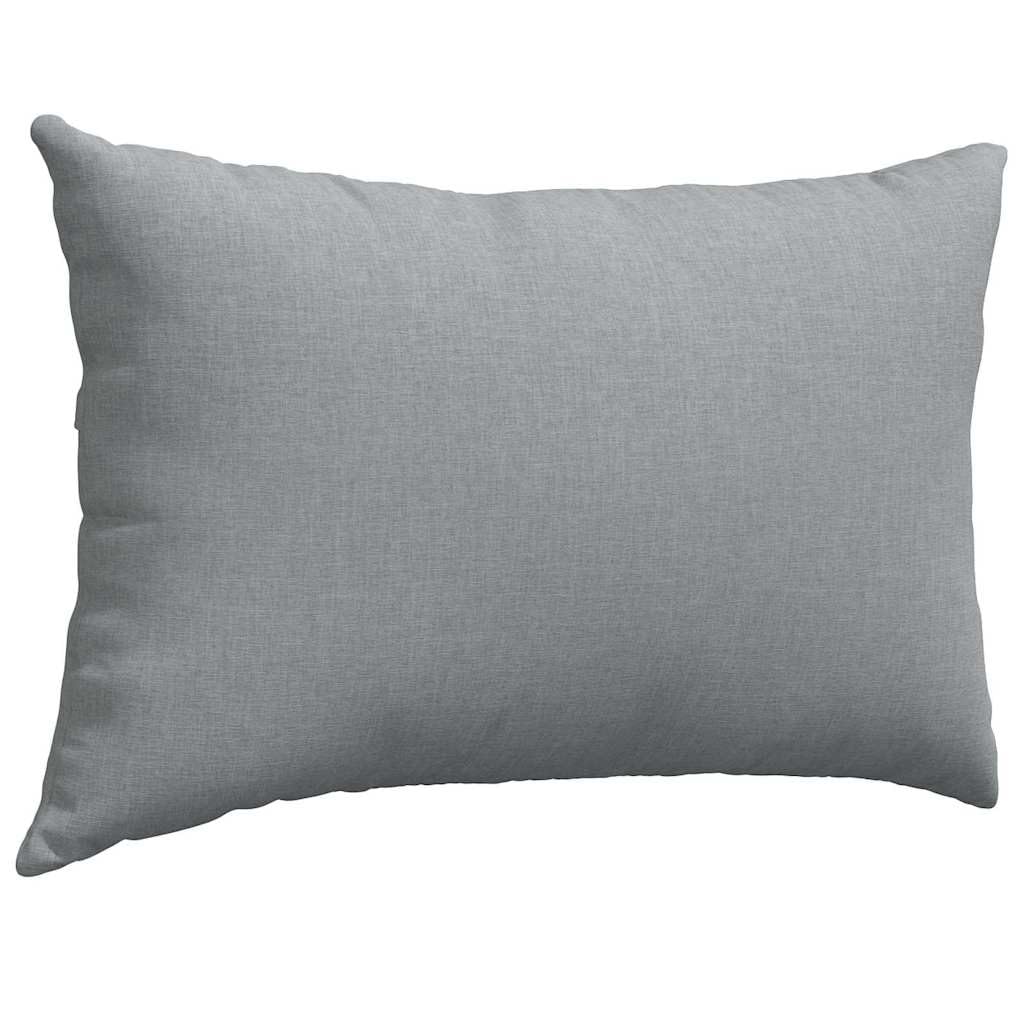 Coussins de canapé 2 pièce Gris Clair 60 x 40 cm Tissu, Coussin pour Canapé, Salon et Chambre