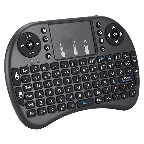 Teclados De Computadora, Wireless Yosoo Teclado Inalámbrico Mini I8 Flight Mouse, Reposamuñecas, Tecla Multimedia, Tecla Antifantasma para Multimedia Doméstica, Smart TV, Computadora Android