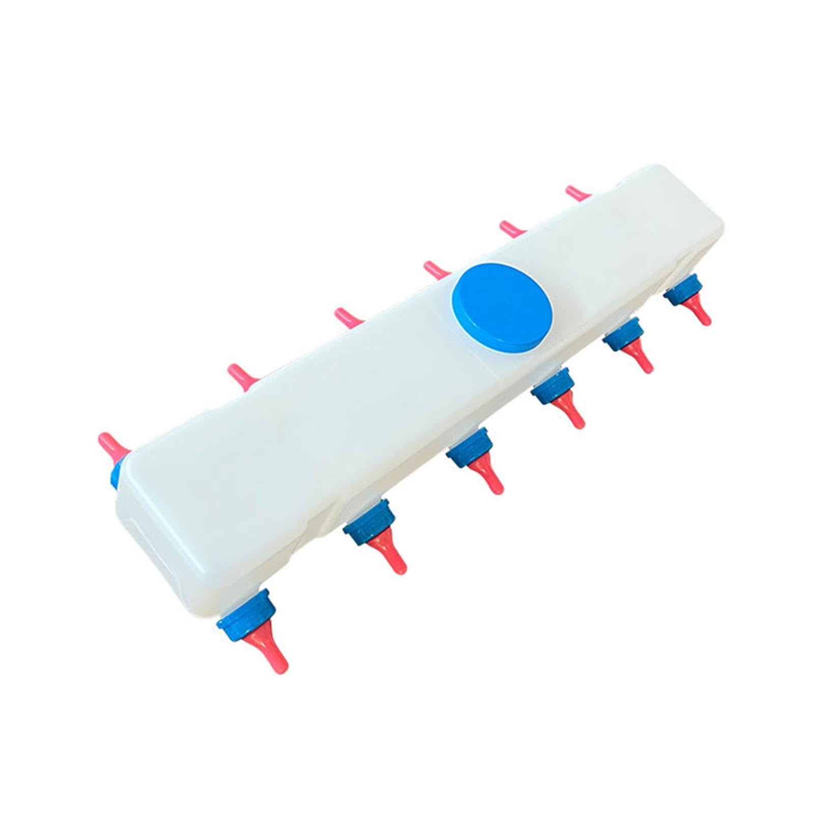Juego de Biberones para Corderos, Ideal para Ganado Pequeño, 12 pezones
