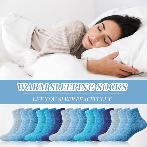 Image of Handepo 60 Pairs Women Fuzzy Socks Bulk