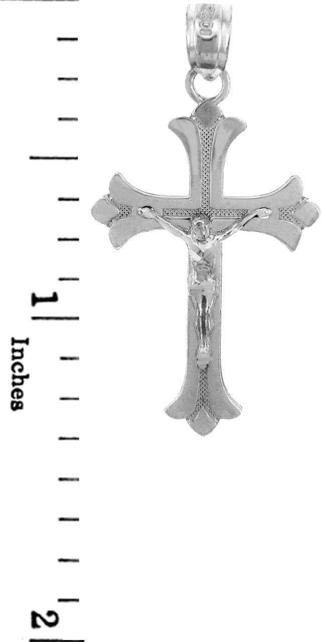 Religious Jewelry Sterling Silver Crucifix Pendant - Image 2