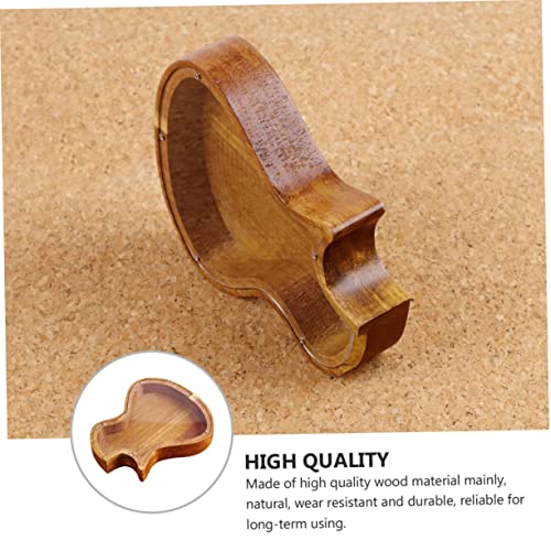 Hucha decorativa con forma de guitarra de madera natural miniatura 7