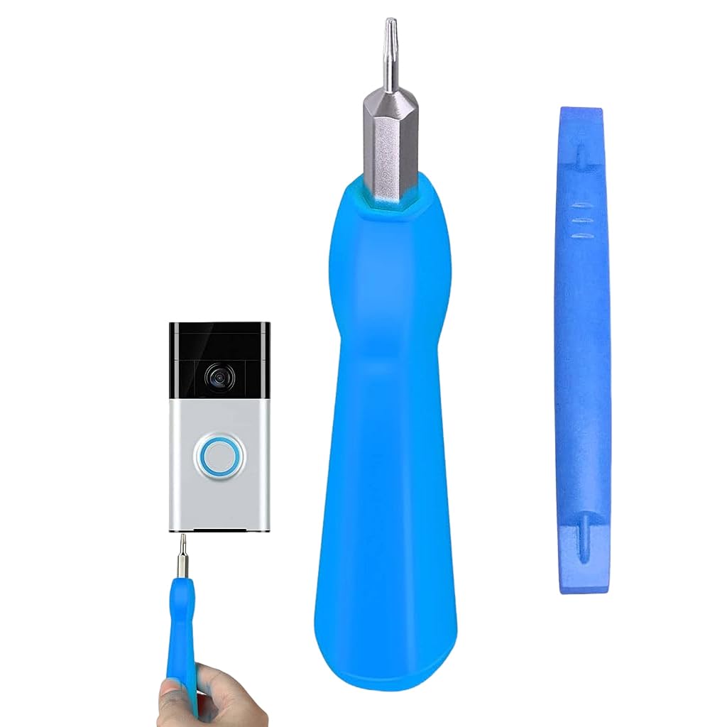 HASTHIP® Doorbell Screwdriver Replacement Set, Double-Ended T6 & T15 Torx Bit, Ergonomic Non-Slip Handle Compatible with Ring Video Doorbells, Pro, WiFi Password Reset Tool for Battery Change & Repair (B0CBVB93TQ) Amazon Price History, Amazon Price Tracker