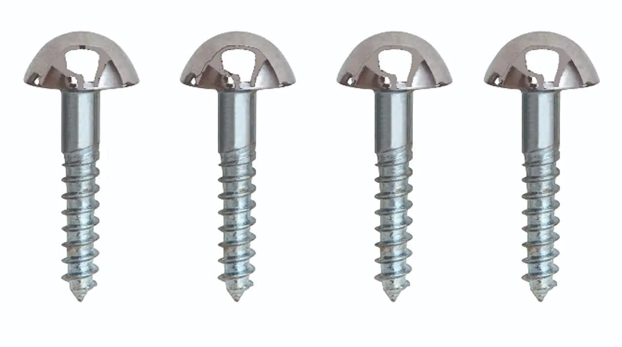 Smart Shophar Steel and Brass Mirror Screw 1 Inches Nickel Silver, Pack of 20 pcs/Sturdy Construction/Easy to Use/Suitable for Mirror Installation-image-49